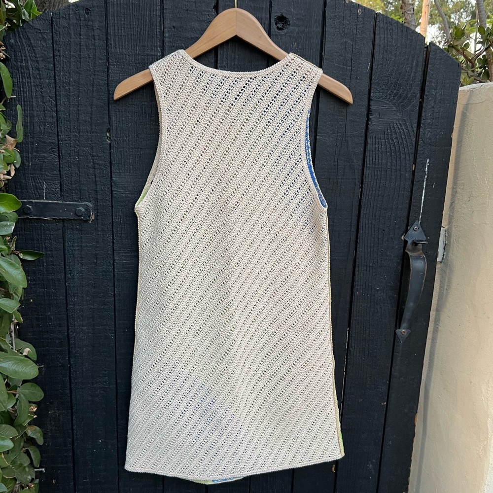 NWT Zara Multicolored Crochet Dress Size S - Picture 6 of 6